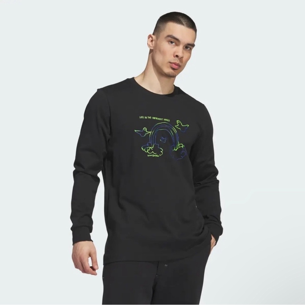 NWT Adidas Originals Shmoofoil Cloudy Long Sleeve, Size M - Picture 2 of 7